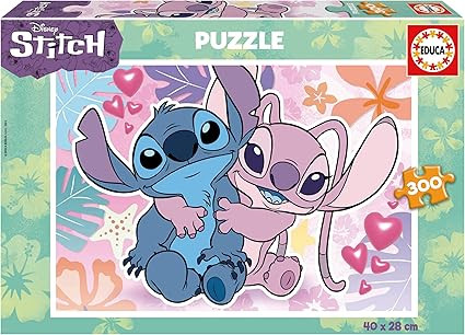 Educa Disney Stitch – 300 darabos puzzle gyerekeknek, 40 x 28 cm, 6 éves kortól (19964)