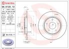 Brembo 08.N123.11 hátsó féktárcsa UV-védelemmel – 2 darabos szett,(Fiat,Dodge,Chrysler,VW)