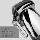 BaByliss Super-X Metal Collection hajvágó, japán acél pengék,lítium akkumulátor, digitális kijelző, fekete, E996E