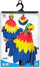 WIDMANN MILANO Party Fashion - Papagáj Poncsó Kapucnis Madár Jelmez( Egy méret)