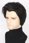  Topcosplay Danny 50-es évekbeli paróka rövid fekete paróka férfiaknak