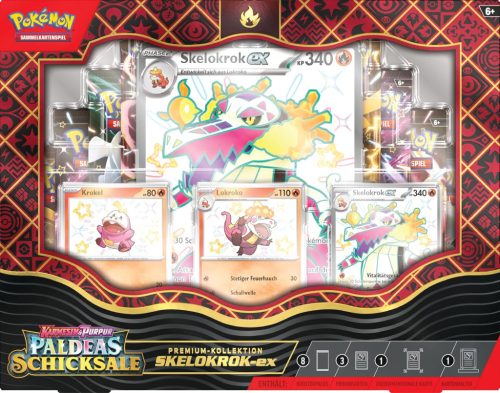 Pokémon kártyajáték Karmesin & Purpur –Paldea's Fates: Prémium gyűjtemény Skelokrok-ex