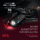 AEG Jumpstarter JS15 autós indító vezeték nélküli töltő Power Bank beépített LED lámpával és Li-ion akkumulátorral 400A/1500A, fekete