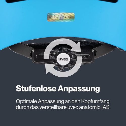 Uvex Kid 3 CC – Masszív, állítható gyerek kerékpáros sisak (55–58 cm, matt kék-fehér)