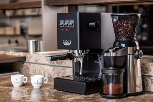 Gaggia MD15 Elektromos Kávédaráló – Kúpos Acél Őrlőmű, 15 Őrlési Fokozat, Digitális Időzítő