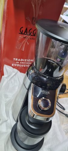 Gaggia MD15 Elektromos Kávédaráló – Kúpos Acél Őrlőmű, 15 Őrlési Fokozat, Digitális Időzítő