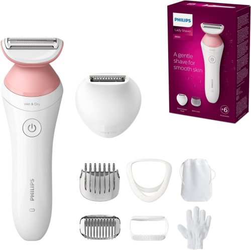 Philips Lady Shaver Series 6000 Vezeték nélküli borotva nedves és száraz használatra