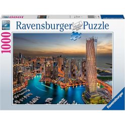   Ravensburger Puzzle 88904 – Dubai Marina, 1000 darabos kirakós, 14 éves kortól-Bontott gyári doboz