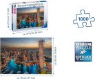 Ravensburger Puzzle 88904 – Dubai Marina, 1000 darabos kirakós, 14 éves kortól