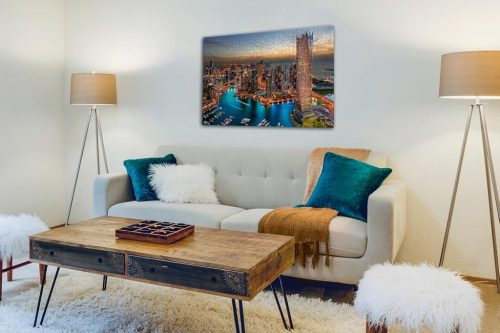 Ravensburger Puzzle 88904 – Dubai Marina, 1000 darabos kirakós, 14 éves kortól