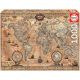 Educa 1000 darabos puzzle – Antik világtérkép (15159, 14 éves kortól)