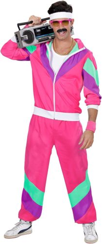 WIDMANN MILANO Party Fashion – Retro stílusú, 80-as évekbeli melegító szett jelmez(3XL-es méret)