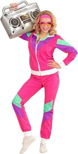 WIDMANN MILANO Party Fashion – Retro stílusú, 80-as évekbeli melegító szett jelmez(3XL-es méret)