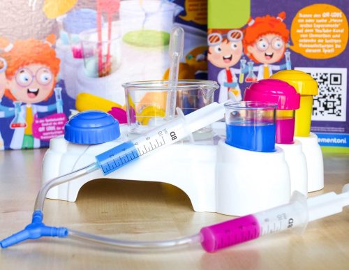 Clementoni Galileo Labor - Első kísérleteim, izgalmas próbák óvodáskorú gyermekek számára, színekkel, súlyokkal és mértékegységekkel való kísérletezés, kis kutatóknak 5 éves kortól