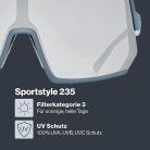 Uvex Sportstyle 235 sport napszemüveg – Rhino Deep Space matt / kék, egy méret