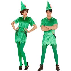   Widmann Milano Party Fashion – Peter tündér jelmez, mesei farsangi ruházat(S-es méret)