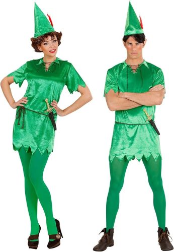 Widmann Milano Party Fashion – Peter tündér jelmez, mesei farsangi ruházat(S-es méret)