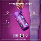 Ion8 rozsdamentes acél gyerek kulacs – 400 ml, szivárgásmentes, egykezes nyitás