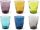 Excelsa Color Wave 6 darabos Pohárkészlet – Színes, Üveg – Szürke, Sárga, Világoskék, Zöld, Glitter, Kék
