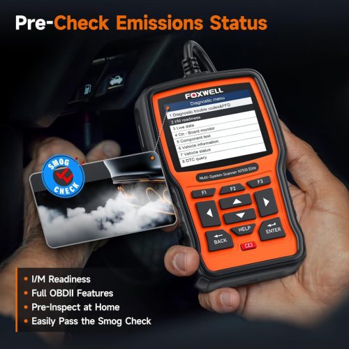 Foxwell Obdspace NT510 teljes rendszerű diagnosztikai eszköz BMW, Mini és Rolls-Royce járművekhez CBS visszaállítással, olajcsere visszaállítással, EPB, DPF és fojtószelep-beállító funkciókkal