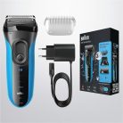 Braun Series 3 Shave and Style elektromos borotva és trimmelő 3010BT - kék/fekete- 1 x használt