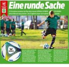 Erima Hybrid Training futballlabda, méret 5, királykék-lime színű
