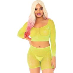 Leg Avenue női neonsárga jelmez(M/L-es méret)