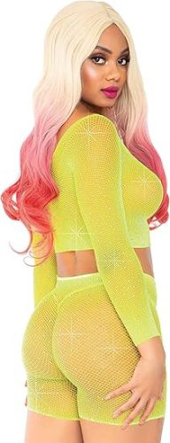 Leg Avenue női neonsárga jelmez(M/L-es méret)