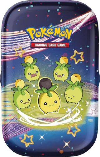 Pokémon Karmesin & Purpur Mini‑Tin Doboz – Paldeas Schicksale: Olini (2 booster, matrica és képkártya)