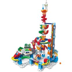   VTech Marble Rush – Super Sky Tower XL300 – Interaktív golyópálya készlet, 4–12 éves gyerekeknek, 1x használt, Bontott gyári dobozban