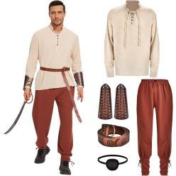 Herenear férfi reneszánsz viking jelmez L-es- méret