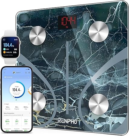 RENPHO okosmérleg Bluetooth-kapcsolattal – digitális testsúlymérő és testösszetétel-mérő