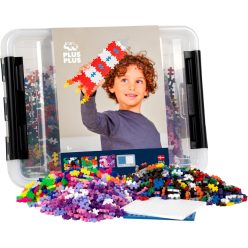   Plus-Plus 9603406 Kreatív építőkocka doboz, Zseniális építőjáték, 2400 darabos
