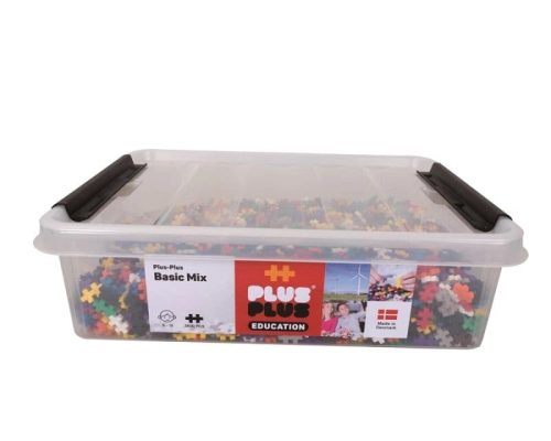 Plus-Plus 9603406 Kreatív építőkocka doboz, Zseniális építőjáték, 2400 darabos