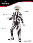Rubie’s Beetlejuice Deluxe férfi jelmez – fekete/fehér csíkos, XL méret