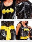 Rubie's 3 888440 Női Batgirl Jelmez (Ruha Köpennyel, Karmelegítők, Vinyl Maszk, Vinyl Öv, Csizmamelegítők), M-es méret