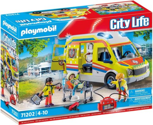 Playmobil City Life 71202 Mentőautó fénnyel és hanggal