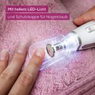 Beurer MP 62 elektromos manikűr/pedikűr készlet 10 heggyel, LED lámpával és tárolótáskával