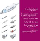 Beurer MP 62 elektromos manikűr/pedikűr készlet 10 heggyel, LED lámpával és tárolótáskával