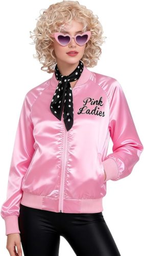 Miulruma Pink Ladies  50-es évekbeli öltözék, női sikkes zakó, jelmezszett nőknek-L-es-méret