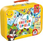 Schmidt Spiele 6 első játékom, 40591, Gyermek színes játékgyűjtemény fém tokban-Új-Német verzió