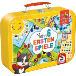   Schmidt Spiele 6 első játékom, 40591, Gyermek színes játékgyűjtemény fém tokban-Új-Német verzió
