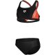 arena G Thrice Jr Two Pieces R Lány Bikini – Fekete/Coral/Fehér, 152cm méret