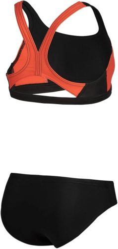 arena G Thrice Jr Two Pieces R Lány Bikini – Fekete/Coral/Fehér, 152cm méret