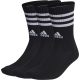 adidas 3-Stripes Párnázott Zokni Unisex – 3 pár, Fekete/Fehér, több méretben