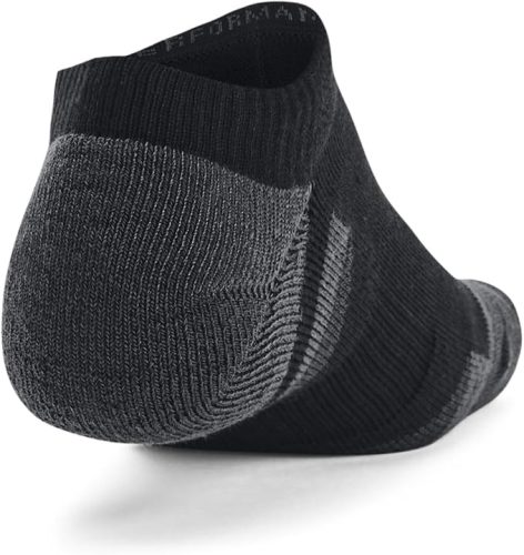 Under Armour Unisex UA Performance Tech 3 darabos No Show zokni szett – fekete, M EU méret
