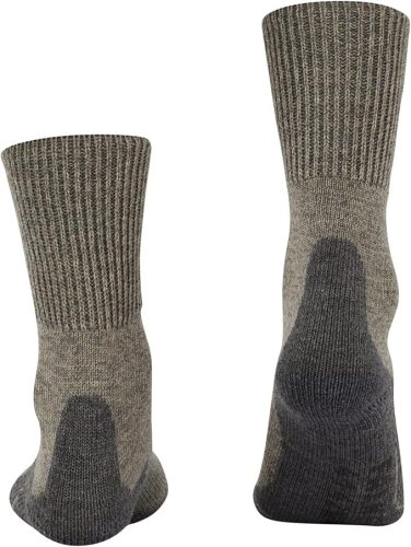 FALKE TK1 Adventure Wool férfi túrazokni – vastag, antibakteriális gyapjú anyagból, bézs (Kitt Mouline 4310), 39–41 méret