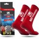 Tapedesign Superlight unisex csúszásgátló futballzokni – piros, 1 pár, 38-39 méret