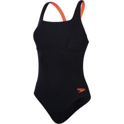   Speedo Flex női egyrészes fürdőruha – beépített melltartóval, fekete/piros, több méretben