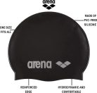Arena Classic Silicone úszósapka – fekete / ezüst, unisex, egy méret,